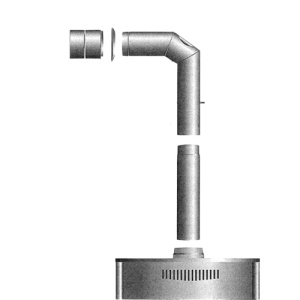 Semineu pe lemn/brichete/carbune Termax Caleo 8 kW, diametru cos fum Ø150 mm, randament 77.1 % - Img 3