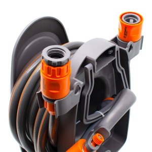 Set furtun gradina, Ermetiq Plus, 3/8 toli, 10 m, cu tambur si pistol de stropit - Img 3