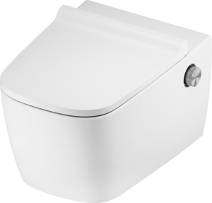 Set TECEneo vas WC cu functie de bideu, apa calda si rece, cu capac slim