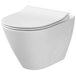 Set vas WC suspendat City, capac inclus, K701-104, alb