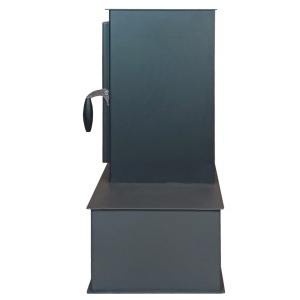 Soba pe lemn Termax Mina, 9.47 kW, randament 84.32%, 60 m², spatiu depozitare lemne, Antracit - Img 6