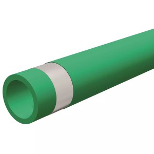 Teava PPR insertie Al, Ø 125, PN20, verde