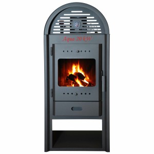 Termosemineu pe lemne, brichete Aqua Plus, 20 kW, 1250 x 540 x 530 mm