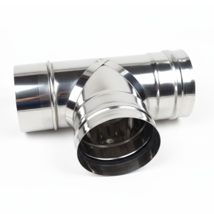 Teu inox de racordare SP 90°, ⌀120 mm