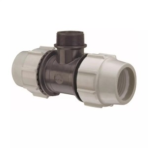 Teu PEHD, Ø63 - 2 E - 63 mm, PN16, Plasson