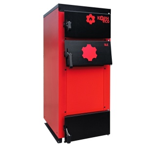Centrala/Cazan pe lemn KOPH ECO 50 kW, cu ardere standard, 300 mp, volum manta apa 95 litri, diametru cos fum ⌀179 mm, randament 86% - Img 2