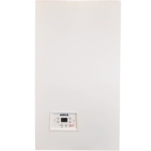 Centrala termica pe gaz conventionala Arca Pixel 29F, 29,3 kW conventionala, tiraj fortat, incalzire si ACM, Kit de evacuare inclus