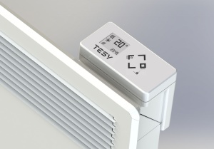 Convector electric de perete TESY CN 051 150 EI CLOUD W LivEco, 1500W, modul Wi-Fi incorporat, termostat reglabil, Alb