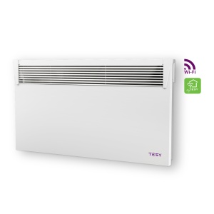 Convector electric de perete TESY CN 031 200 EI CLOUD W HeatЕco, 2000W, modul Wi-Fi incorporat, termostat reglabil, Alb - Img 1