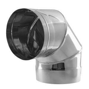 Cot inox SP 90°, Ø100 mm, model P1