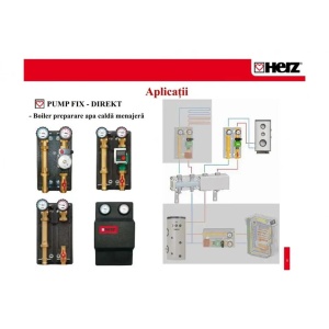 Grup pompare Pumpfix Direct HERZ, DN 25, fara pompa - Img 2