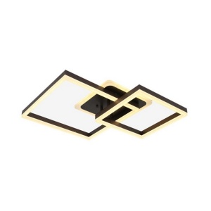 Lustra LED, Maro, Patrate cu telecomanda, WIFI 2.4G, lumina/rece/calda/neutra intensitate reglabila