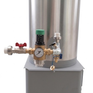 Pachet boiler pe lemne din inox + focar 90 litri, FM Group + Accesorii Montaj - Img 7