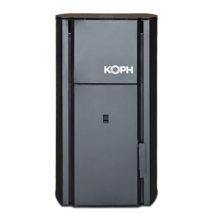 Pachet economic - Centrala cu peleti KOPH PM 25 kW, 160 mp, buncar peleti 25 kg, diametru cos fum ⌀80 mm, pompa recirculare si vas expansiune incorporate, Negru + Termostat KOPH 303RF + Aspirator cenusa 1000W + Kit cos de interior inox ⌀80 mm - Img 3