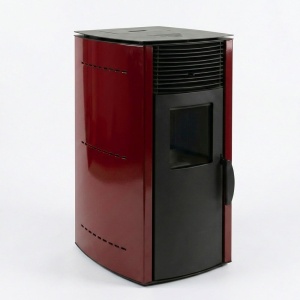 Pachet economic - Soba pe peleti KOPH PD 10 kW, cu aer cald, buncar peleti 12 kg, 60 mp, Bordo + Stabilizator tensiune + Aspirator cenusa 1000W + Cos fum inox de interior ⌀80 mm - Img 6