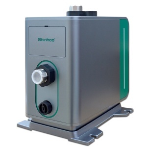 Pachet pompa de ridicare a presiunii SHINHOO PFM03-30EC Pro, debit maxim 5.5 m³/h, inaltime maxima 45 m, IP44, 600 W, 5000 rpm, Filtru decantor bumbac - Img 2