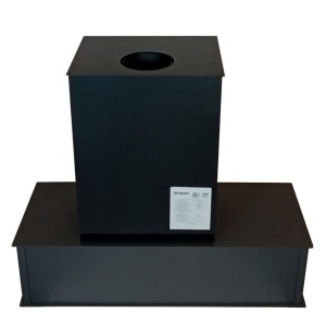 Pachet soba pe lemn Termax Mina, 9.47 kW, randament 84.32%, 60 m², spatiu depozitare lemne, Negru, set accesorii si aspirator cenusa - Img 7