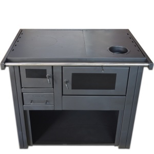 Pachet Termosoba pe lemn Termax Culina, 12.05 kW, evacuare pe dreapta, cuptor integrat, randament 85.29%, 80 m², Calorifere, Pompe Recirculare, Grup siguranta, Vas expansiune, Robineti tur/retur, Aspirator cenusa, Boiler termoelectric Tesy 80 litri - Img 4