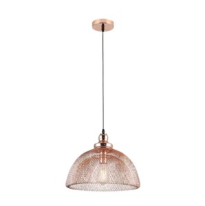 Pendul roz cupru QUARK 37 x 90 cm, E27, Metal - Img 1