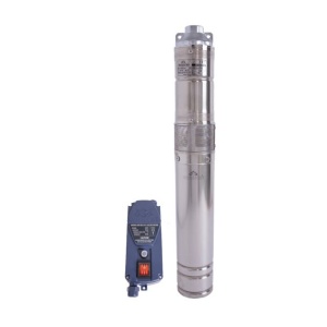 Pompa submersibila cu surub Wasserkonig, pentru ape curate, diametru 4", putere 1600 W, debit 3000 l/h, inaltime refulare 125 m, SI12550 - Img 1
