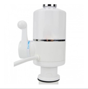 Robinet electric instant apa calda Termax RX 010-1, 3000 W, ecran LCD, 2.5 l/min, IPX4, montaj pe chiuveta, Alb