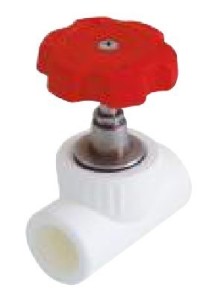 Robinet PPR alb, cu rozeta, Ø40