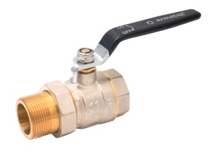 Robinet sferic alama cu olandez si maner 1-1/4" MF, Ermetiq - Img 2