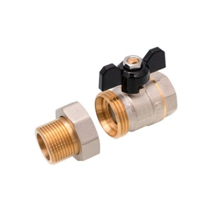 Robinet sferic tip fluture, Ermetiq, cu olandez, 1″ MF, alama - Img 2