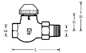 Robinet termostatic HERZ 3/4" pentru pardoseala - Img 2