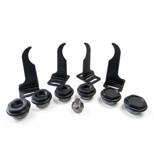 Set fixare pentru elementi aluminiu 1/2" Black Coffee, Fondital - Img 3