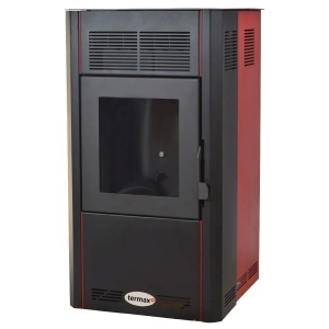 Soba cu peleti TERMAX Optima 10 kW, cu aer cald, buncar peleti 17 kg, 50 m² - Img 2