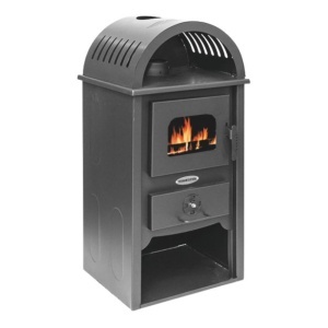 Soba pe lemn Termax Toader, 7.02 kW, randament 85.74%, 45 m², spatiu depozitare lemne, Antracit - Img 2