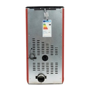 Soba pe peleti KOPH PD 8 kW, cu aer cald, buncar peleti 8 kg, 50 mp, Bordo - Img 6
