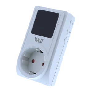 Stecher Schuko cu protectie la joasa si inalta tensiune, ecran digital WELL - Img 2