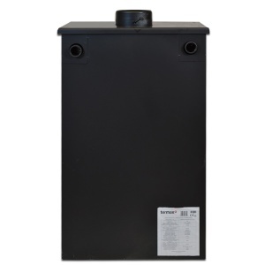 Termosemineu pe lemn Termax Vulcan, 11.52 kW, randament 85.59%, 75 m², Negru - Img 4