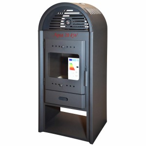 Termosemineu pe lemne, brichete Aqua Plus, 20 kW, 1250 x 540 x 530 mm