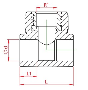 Teu PPR alb, Ø32-1 I-32