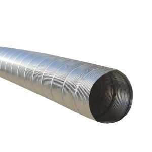 Tub flexibil inox cos fum, diametru interior 140 mm, simplu perete, neizolat