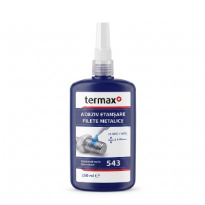 Adeziv pentru etansare filete metalice TERMAX 543, 250 ml, rezistenta medie, demontabil