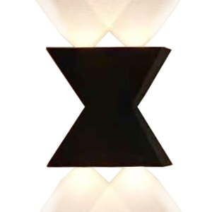 Aplica cu led, lumina calda, 304/2 (Negru)