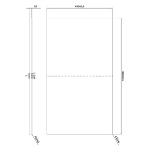 Blat pentru mobiler baie Larga, alb marmura, 80 cm - Img 2
