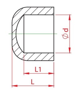 Capac PPR alb, Ø25