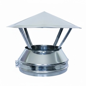 Capac terminal inox, tip A, DP, 0.5 mm, ⌀200 mm
