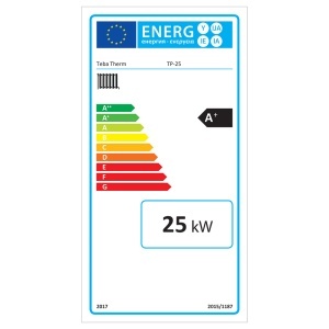 Centrala peleti TEBA TP-25, 25 KW, 170 mp, buncar peleti 40 kg, diametru cos fum ⌀80 mm, 1002 x 560 x 570 mm, Negru - Img 2