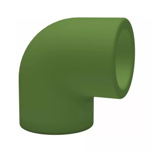 Cot teava PPR, Ø 63 mm, 90 grade, PN25, verde