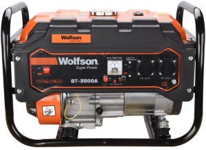 Generator de curent Wolfson GT-3500A, 2600W, 7 CP, stabilizator tensiune AVR, monofazat, autonomie 12 ore - Img 2