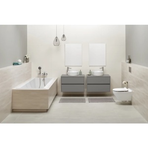 Lavoar baie Crea, 38 cm, montaj pe blat, K114-020, alb - Img 5