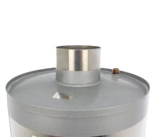 Boiler pe lemne din inox + focar 90 litri, FM Group