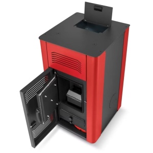 Pachet centrala peleti Termax Tera 18 KW, 120 mp, buncar peleti 30 kg, diametru cos fum ⌀80 mm, pompa recirculare si vas expansiune incorporate, Sursa KOPH + Aspirator cenusa + Termostat inteligent - Img 4