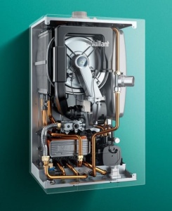 Centrala termica in condensare VaillantecoTEC plus VU 30CS/1-5, 33.3 kW - doar incalzire, in condensare, kit de evacuare inclus
